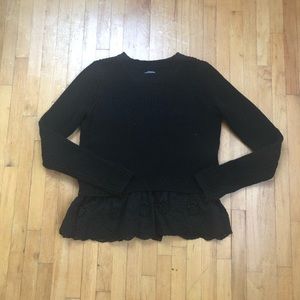 Aerie Lace Bottom Sweater
